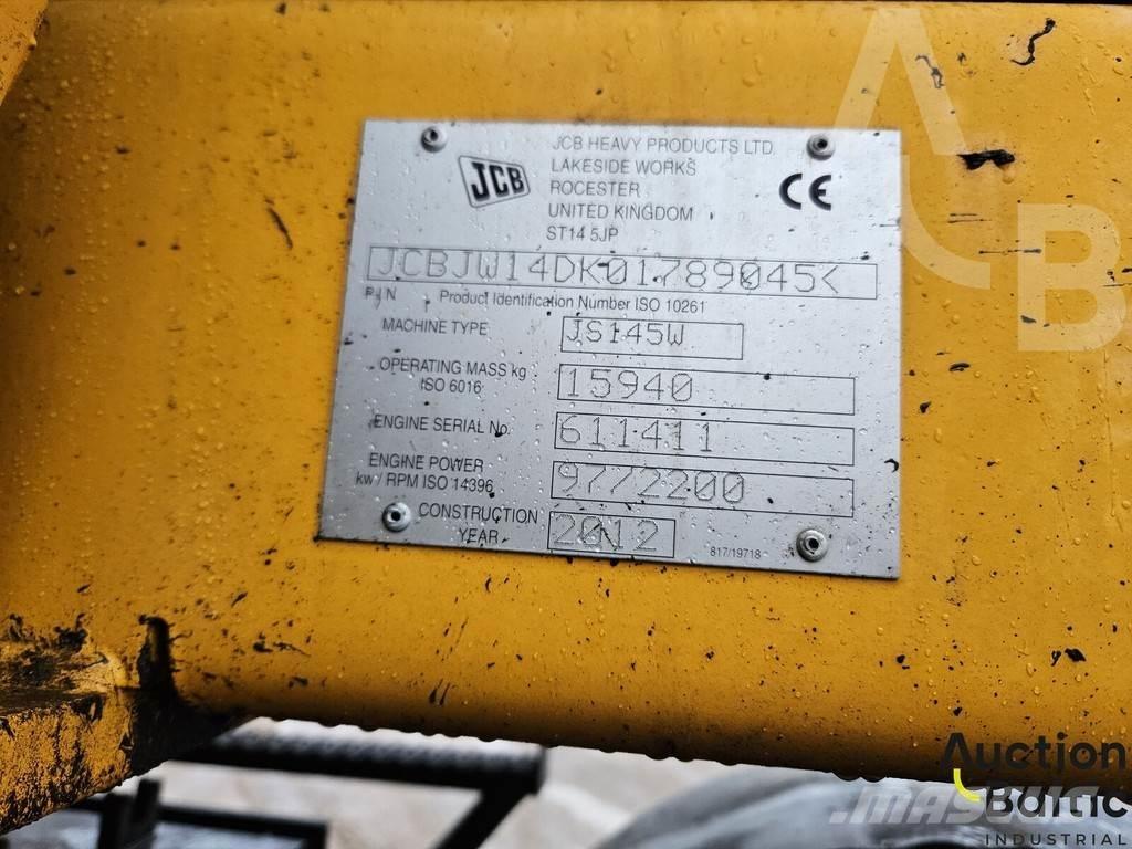 JCB JS 145 W Lastik tekerli ekskavatörler