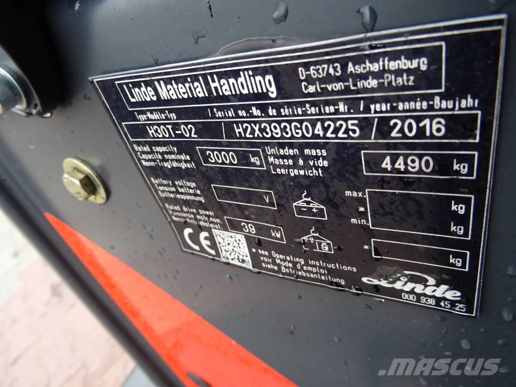 Linde H30T-02 LPG'li forkliftler