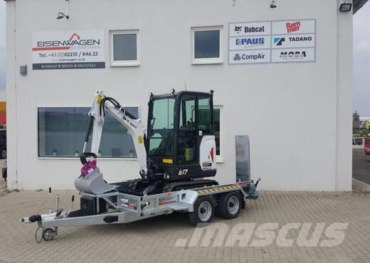 Bobcat E17 Mini ekskavatörler, 7 tona dek