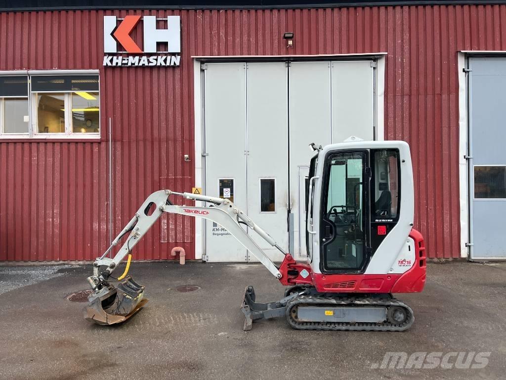 Takeuchi TB 216 Mini ekskavatörler, 7 tona dek
