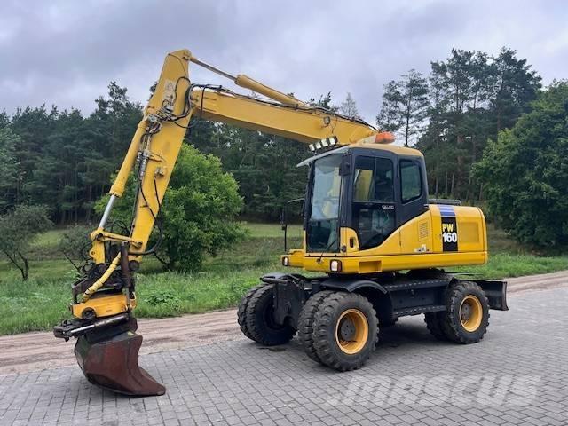 Komatsu PW 160 ES-7K Lastik tekerli ekskavatörler