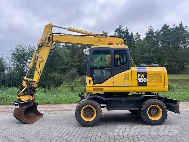 Komatsu PW 160 ES-7K Lastik tekerli ekskavatörler