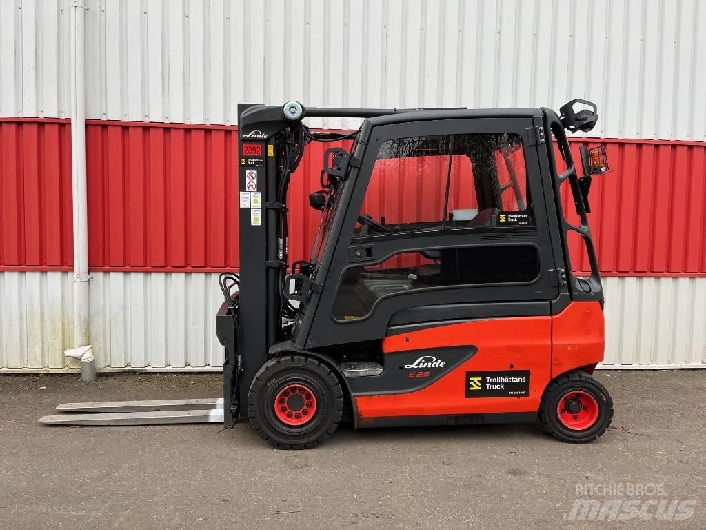 Linde E 25 Elektrikli forkliftler