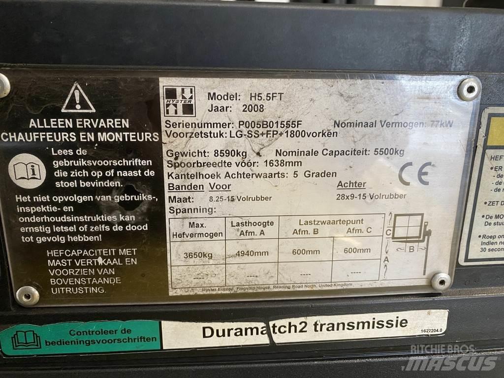 Hyster H5.5FT LPG'li forkliftler
