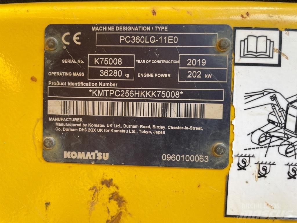 Komatsu PC 360 LC-11 Paletli ekskavatörler