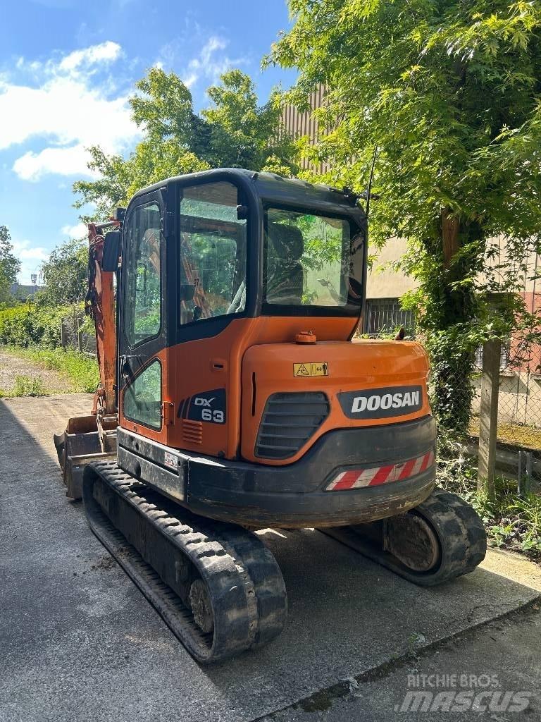 Doosan DX 63-3 Mini ekskavatörler, 7 tona dek