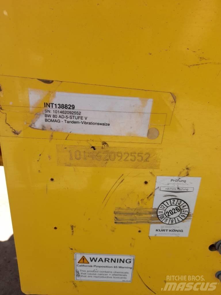 Bomag BW 80 AD-5 Çift tamburlu silindirler