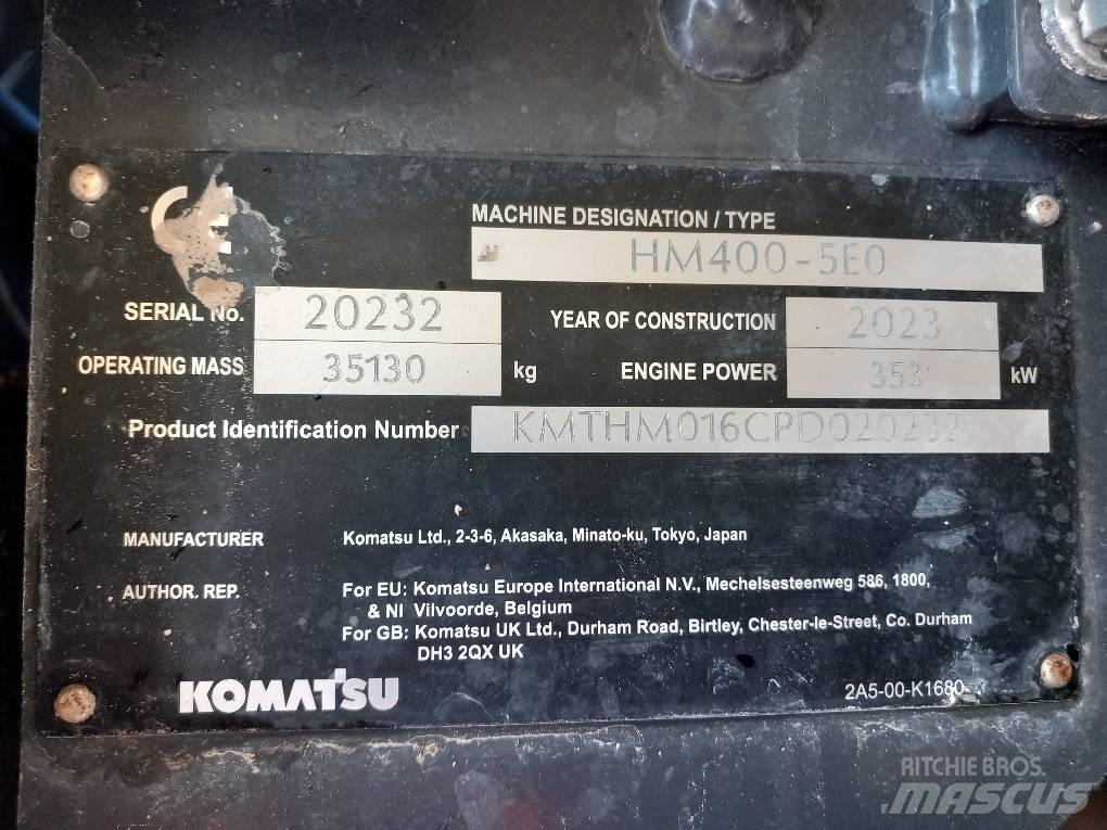 Komatsu HM400-5E0 Belden kirma kaya kamyonu