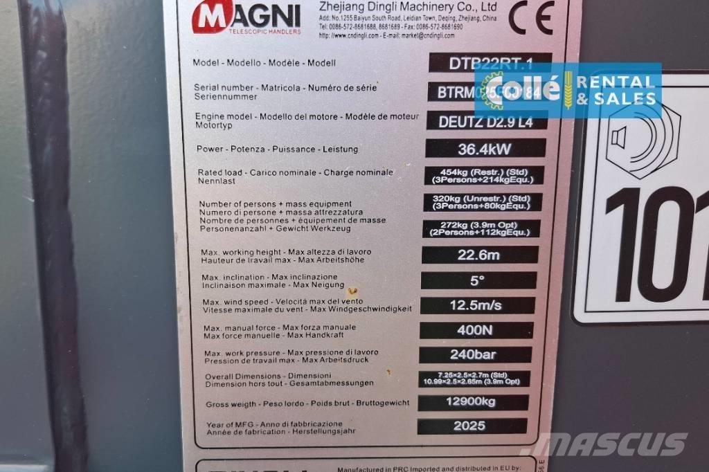 Magni DTB 22 RT | 2025 Teleskopik personel platformları