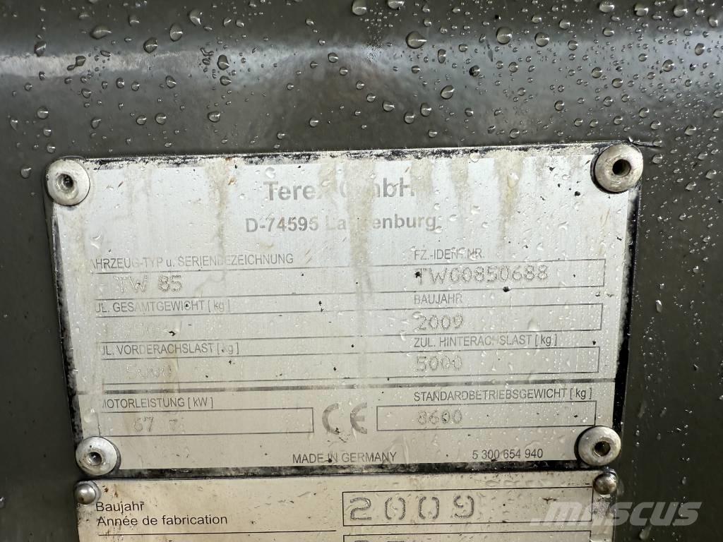 Terex TW 85 Lastik tekerli ekskavatörler