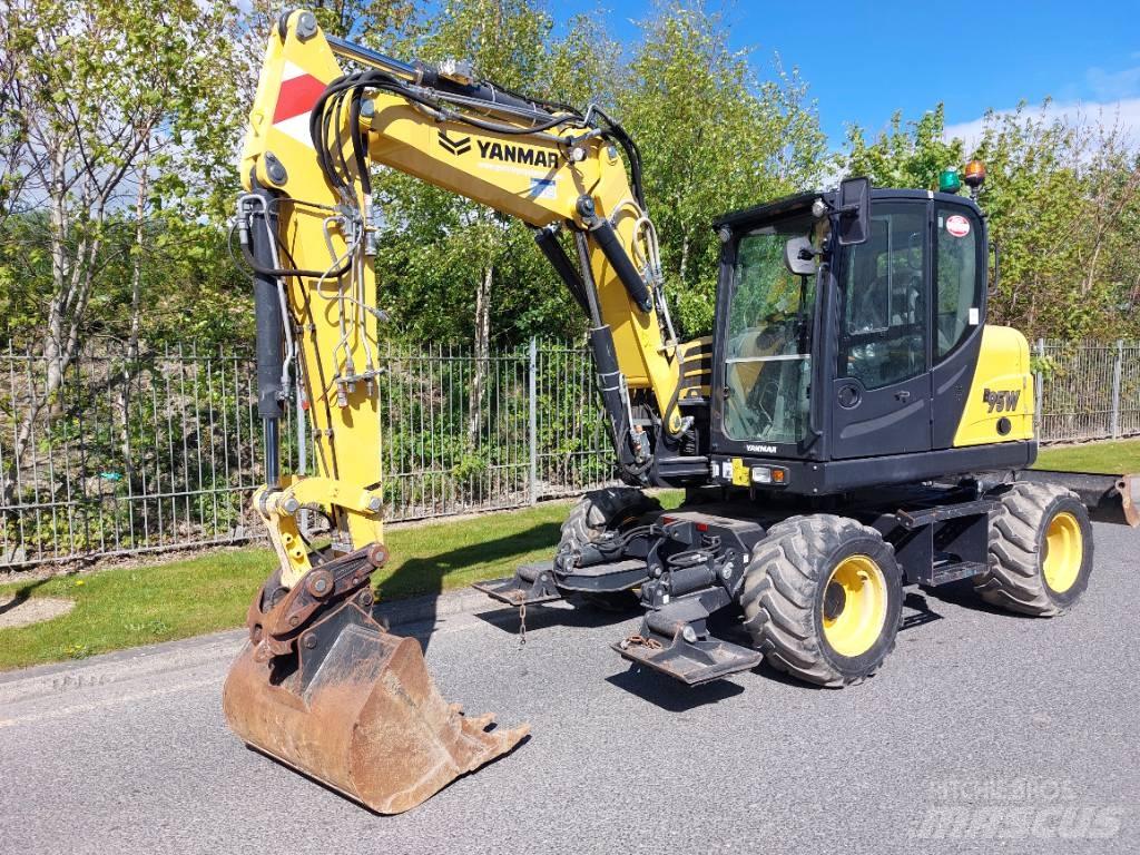 Yanmar B95W Lastik tekerli ekskavatörler