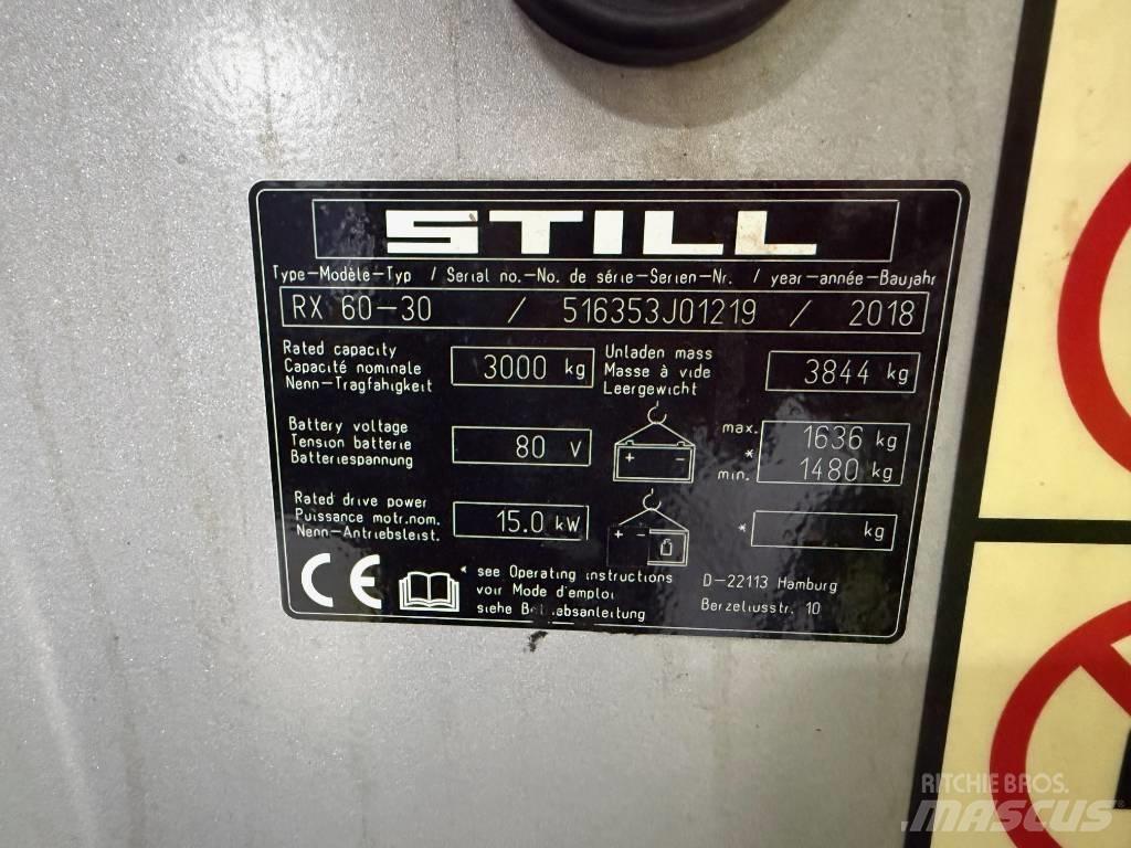Still RX 60-30 Elektrikli forkliftler