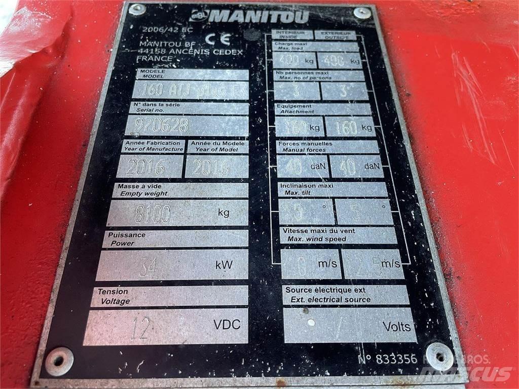 Manitou 160ATJ+ RC Körüklü personel platformları