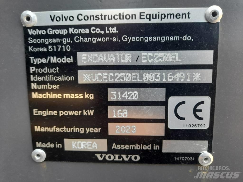 Volvo EC 250 EL Paletli ekskavatörler