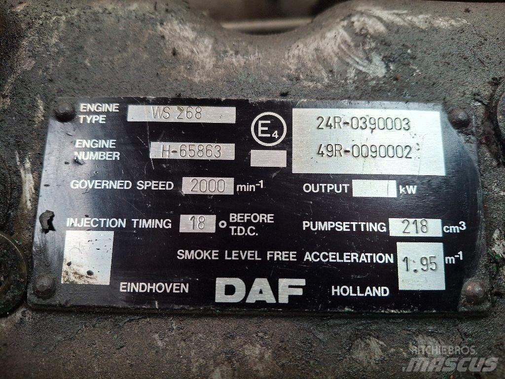 DAF WS268 Motorlar