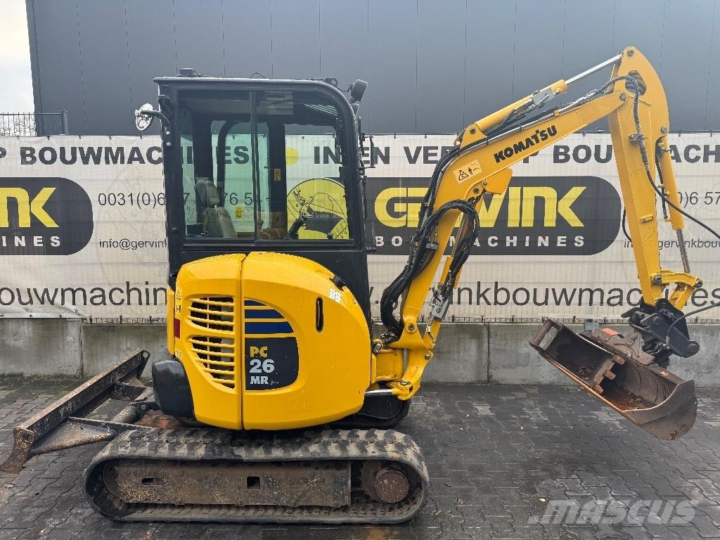 Komatsu PC 26 MR-3 Mini ekskavatörler, 7 tona dek
