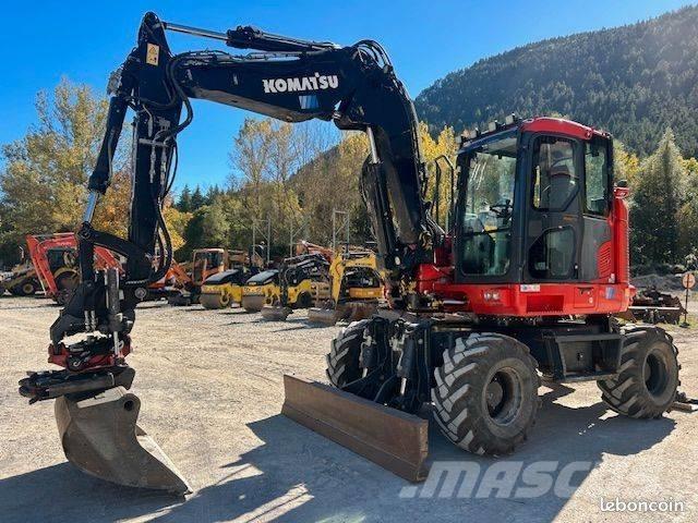 Komatsu PW 118 Lastik tekerli ekskavatörler