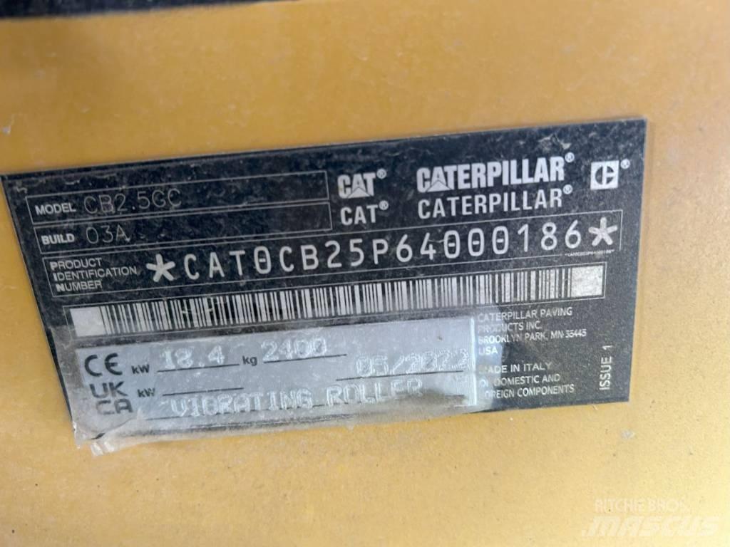 CAT CB 2.5GC Çift tamburlu silindirler