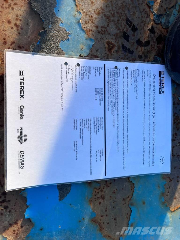 Genie GS 2632 Makasli platformlar