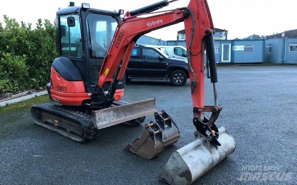 Kubota U 25 Mini ekskavatörler, 7 tona dek