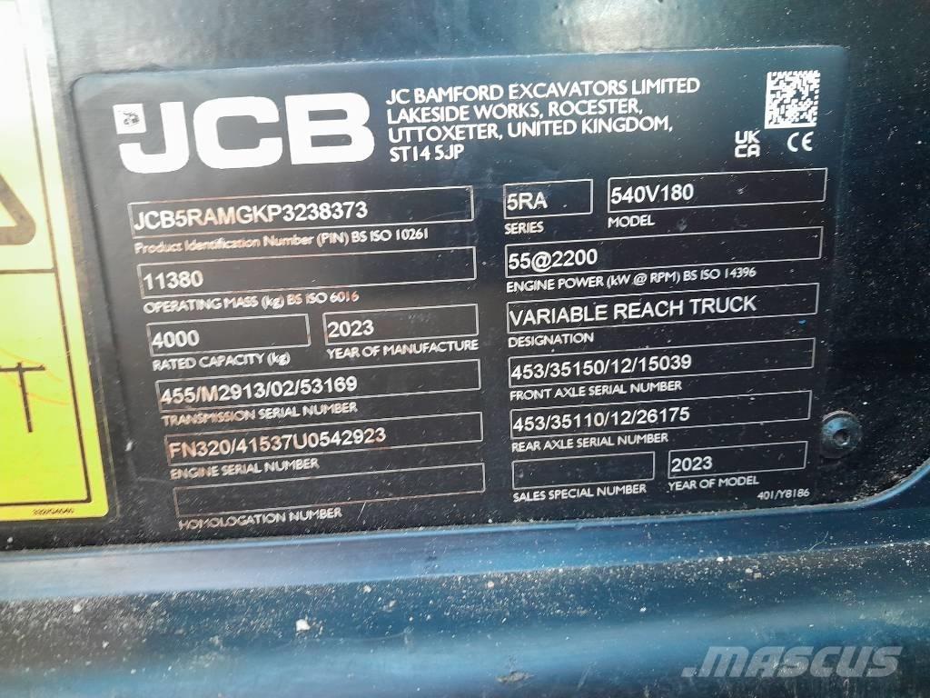 JCB 540.180 Teleskopik yükleyiciler