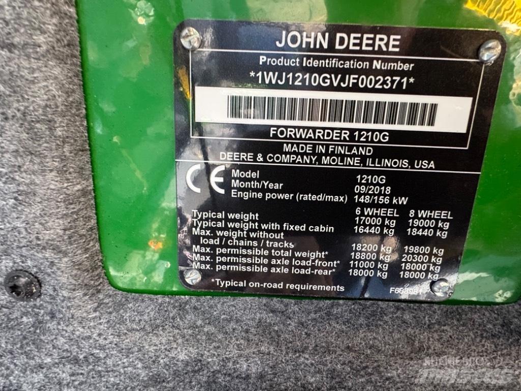 John Deere 1210 G Tomruk yükleyici traktörler