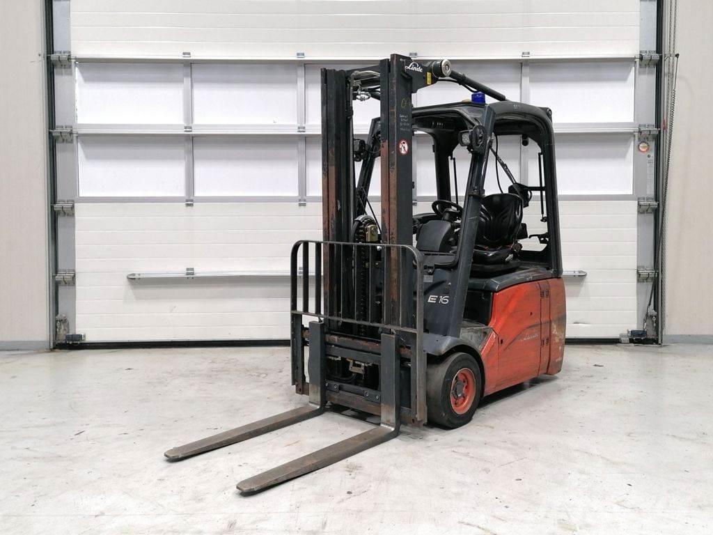 Linde E16C-01 Elektrikli forkliftler