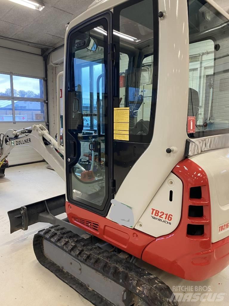 Takeuchi TB 216 Mini ekskavatörler, 7 tona dek