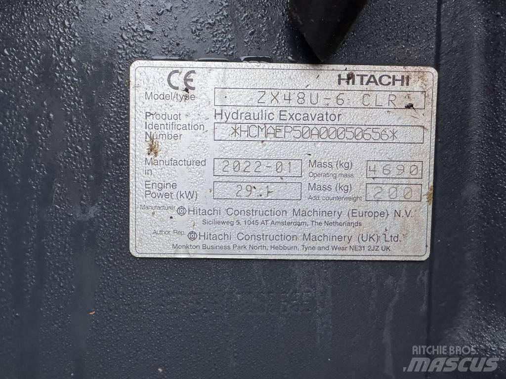 Hitachi ZX 48 U-6 Mini ekskavatörler, 7 tona dek