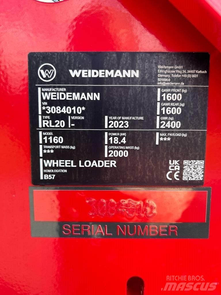 Weidemann 1160 Çok amaçlı yükleyiciler