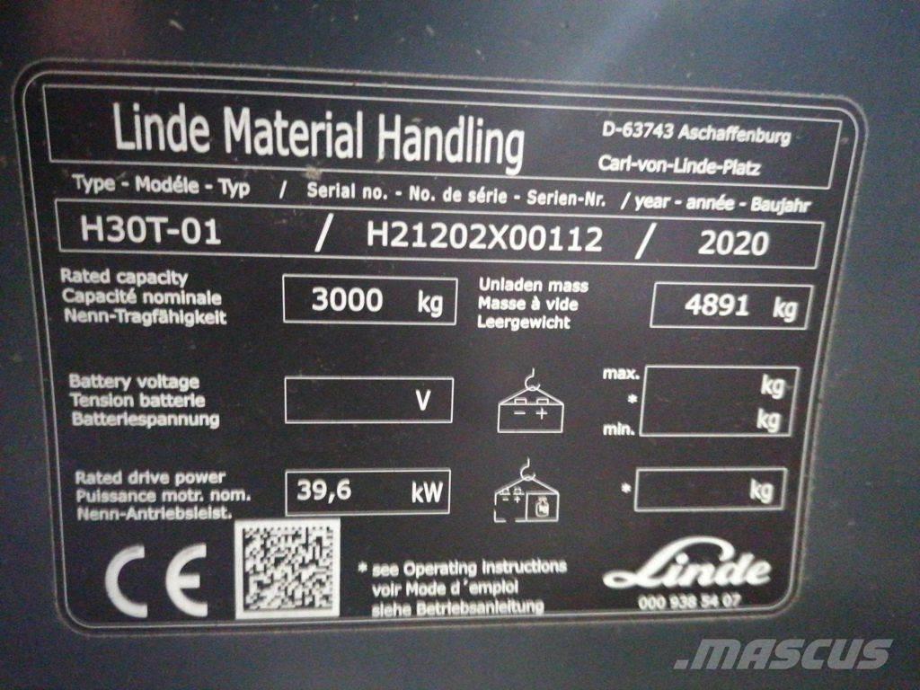 Linde H30T-01 LPG'li forkliftler