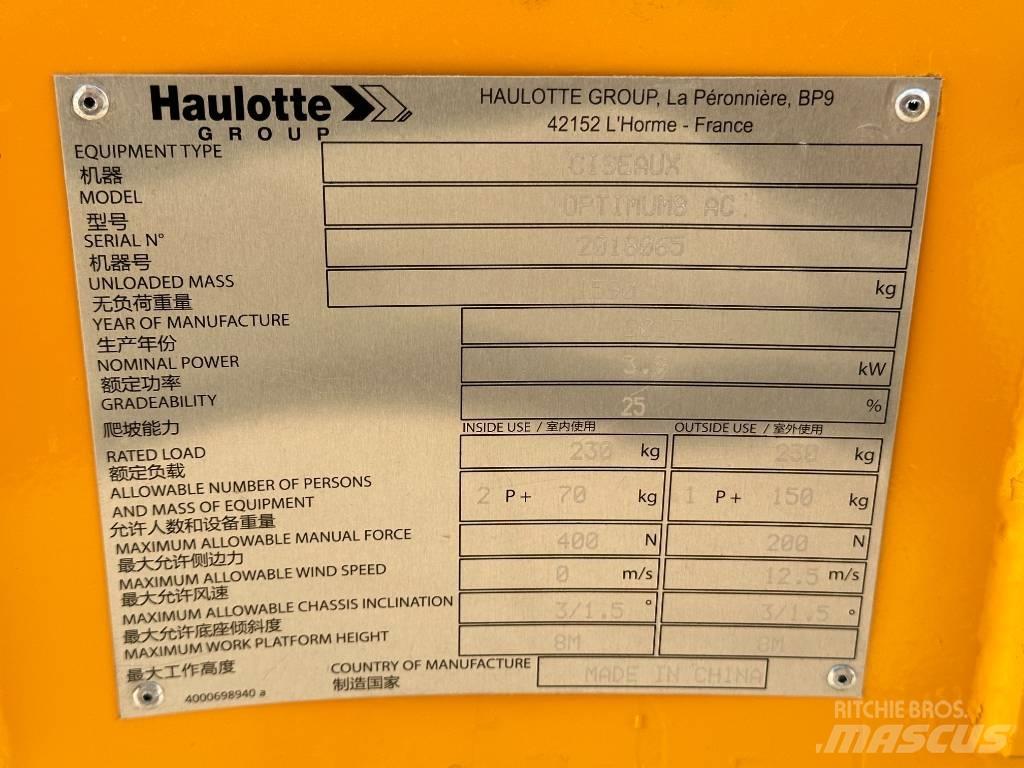 Haulotte OPTIMUM 8 Makasli platformlar