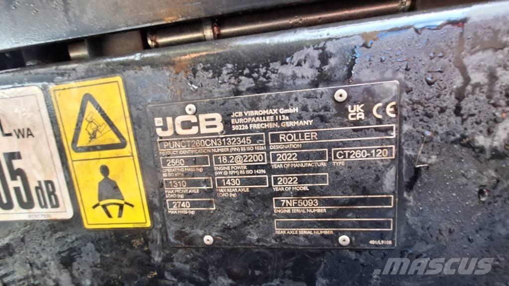 JCB CT 260-120 Çift tamburlu silindirler