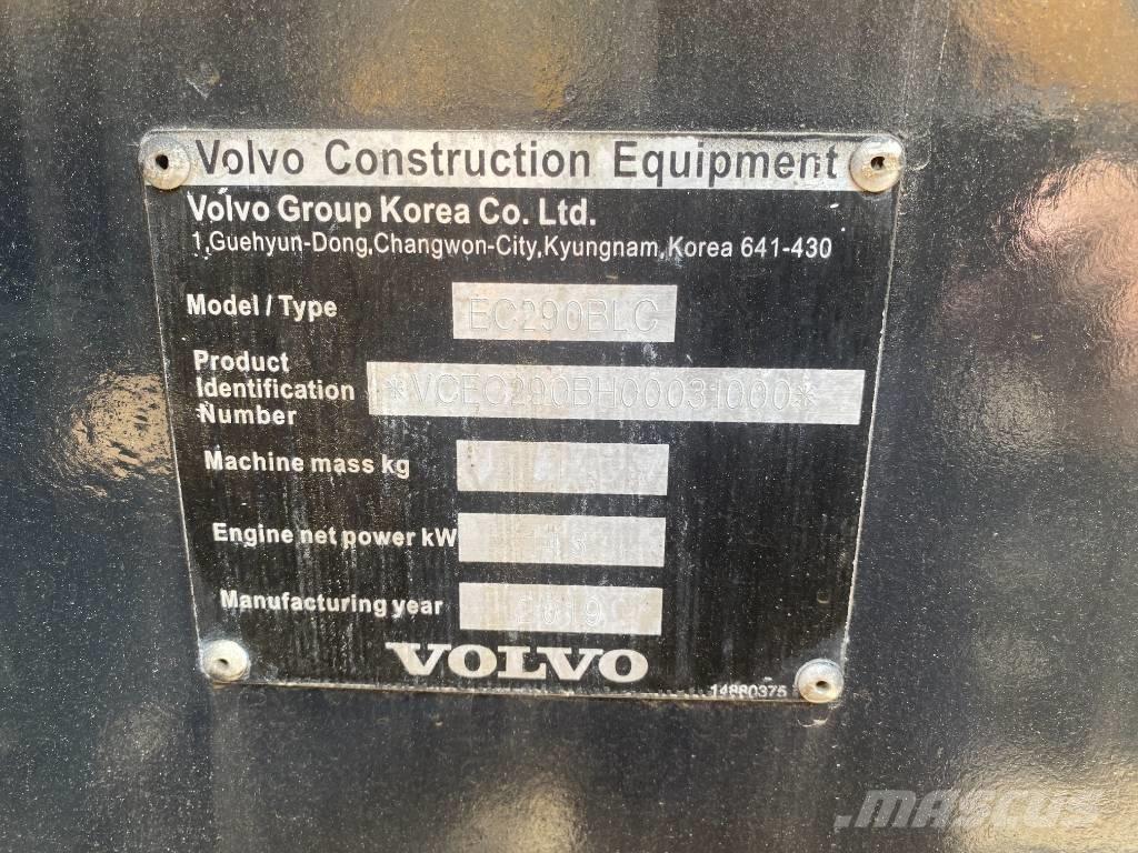 Volvo EC 290 B LC Paletli ekskavatörler