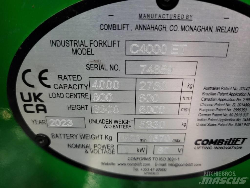 Combilift C4000ET 4 yönlü reach truck