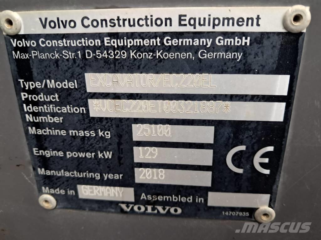 Volvo EC 220 EL Paletli ekskavatörler