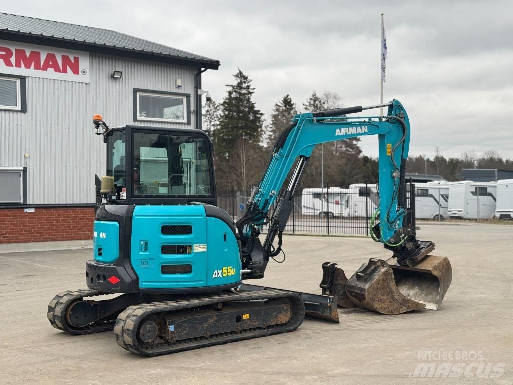 Airman AX 55 Mini ekskavatörler, 7 tona dek