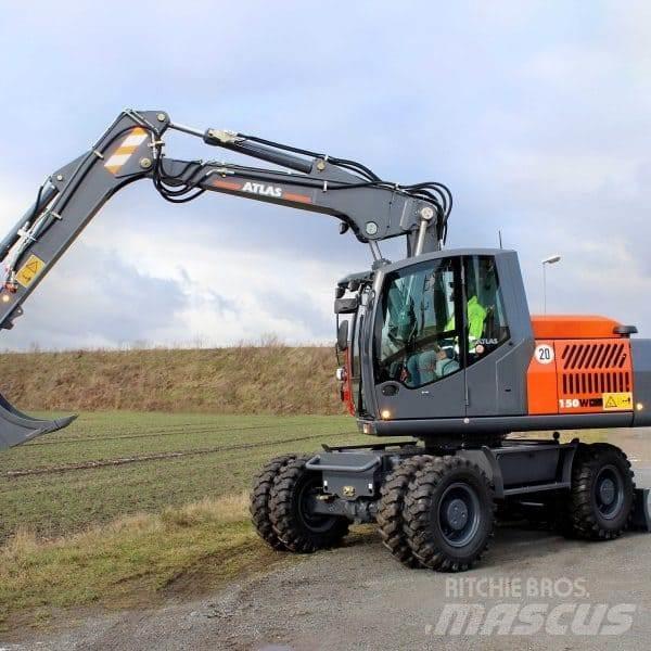 Atlas 150W Lastik tekerli ekskavatörler