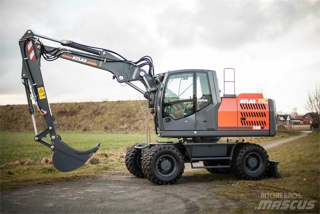 Atlas 150W Lastik tekerli ekskavatörler