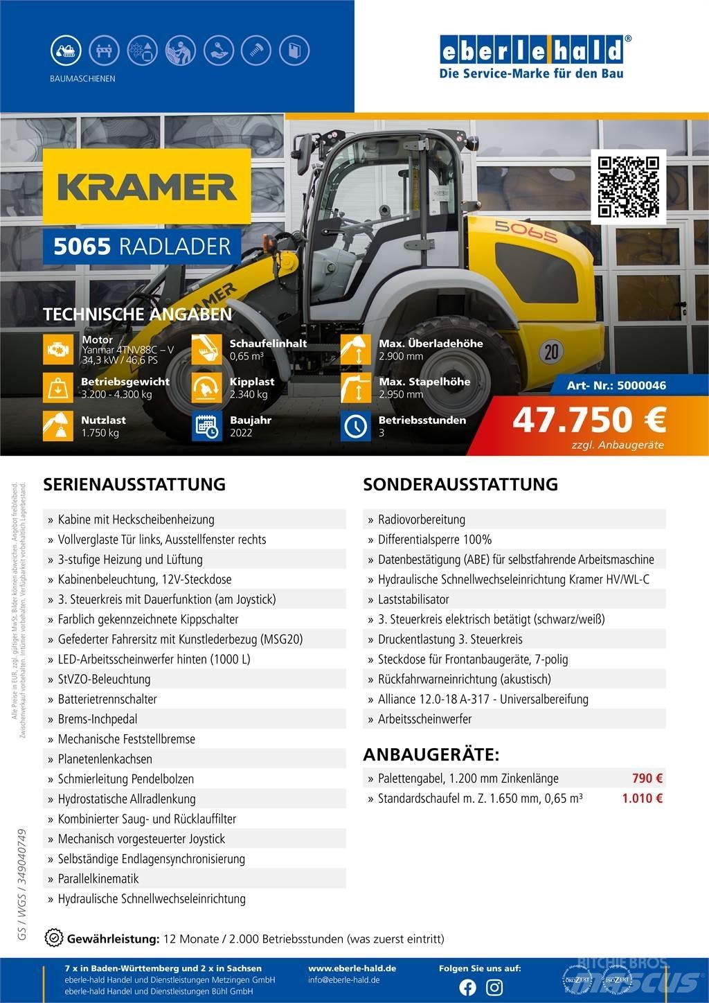 Kramer 5065 Tekerlekli yükleyiciler
