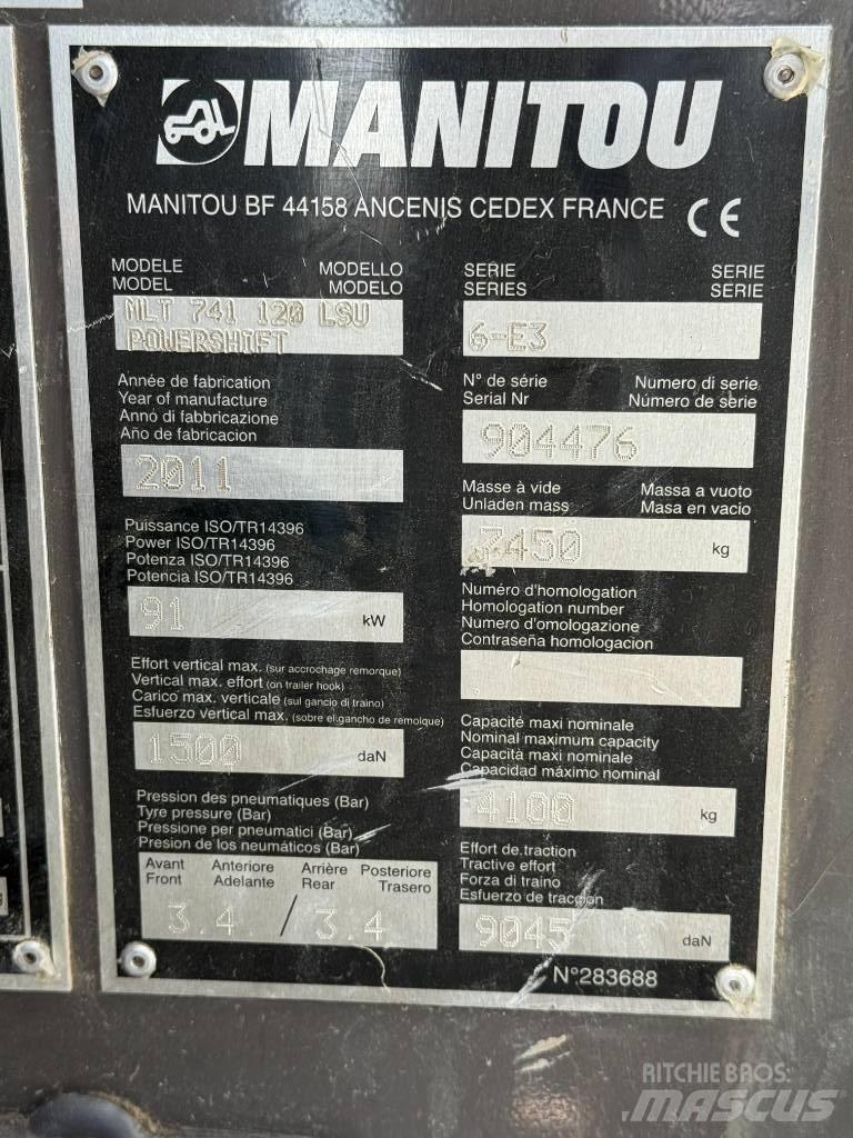 Manitou MLT 741-120 Teleskopik yükleyiciler