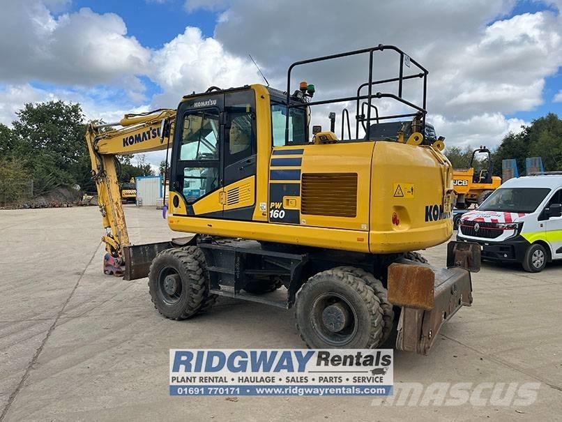 Komatsu PW 160-11 Lastik tekerli ekskavatörler