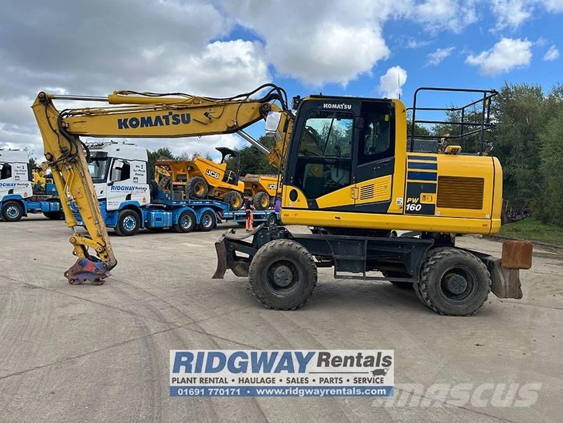 Komatsu PW 160-11 Lastik tekerli ekskavatörler