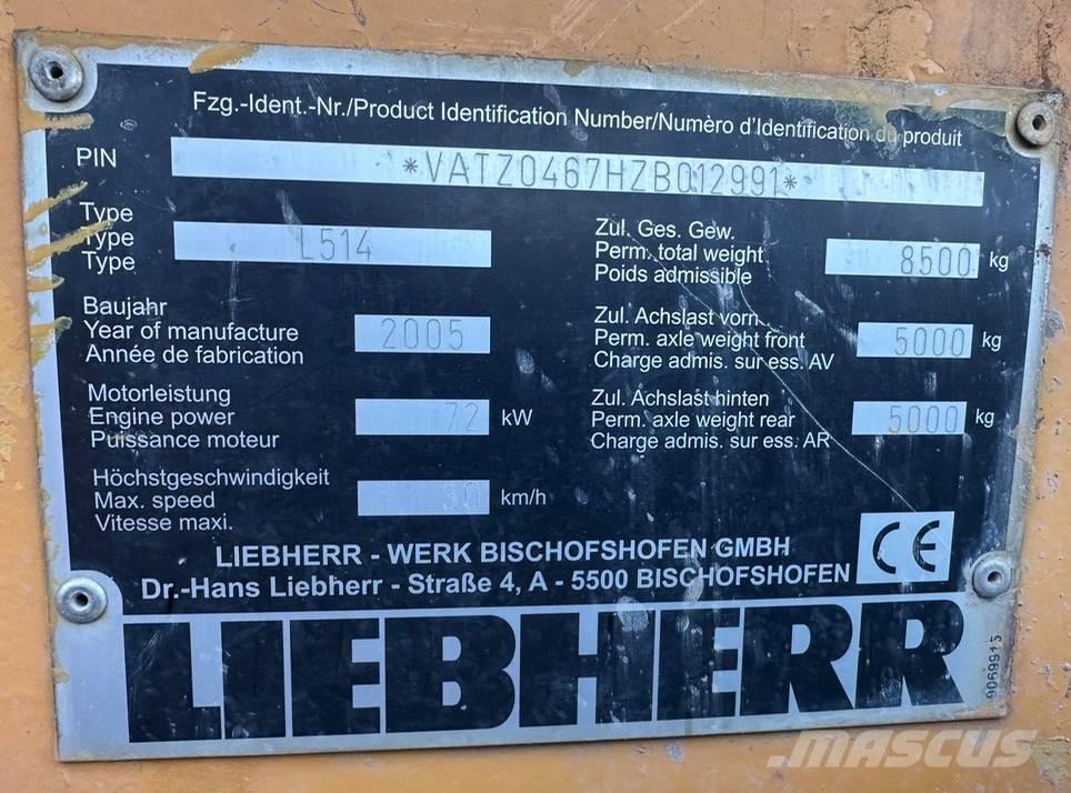 Liebherr L 514 Tekerlekli yükleyiciler