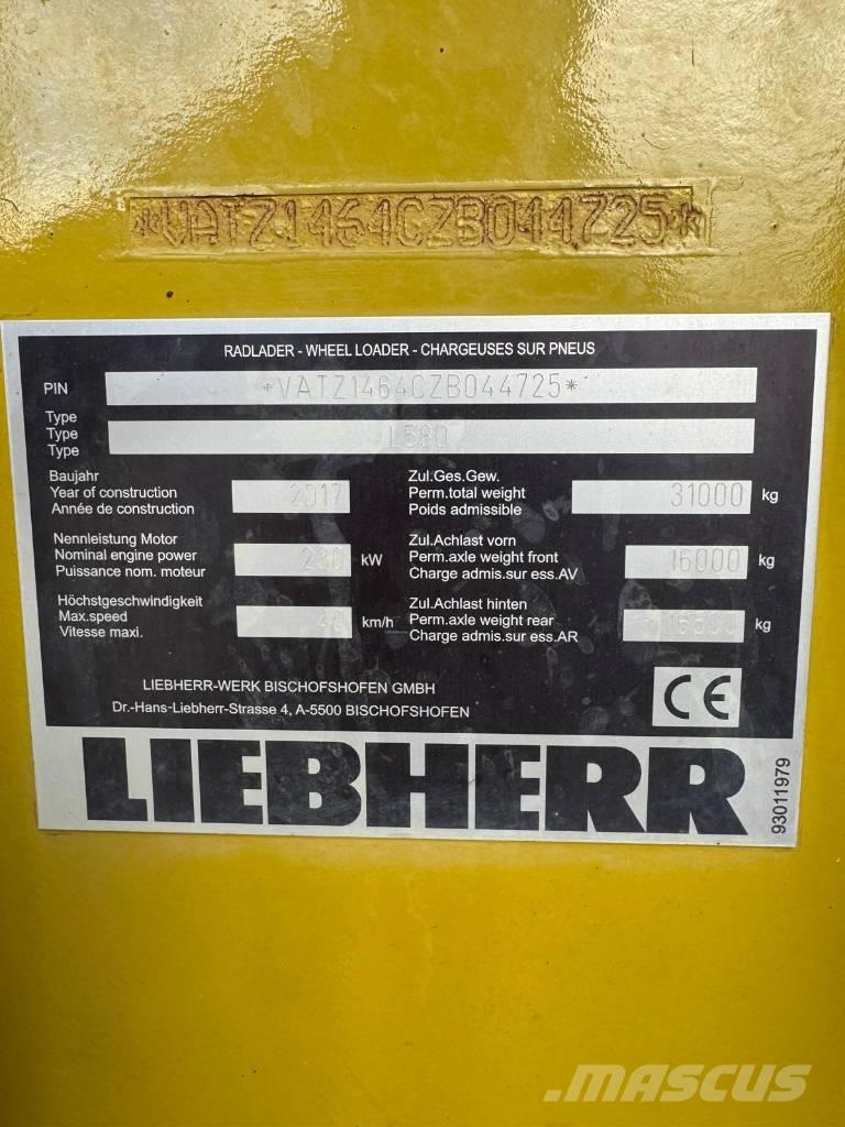 Liebherr L 580 Tekerlekli yükleyiciler