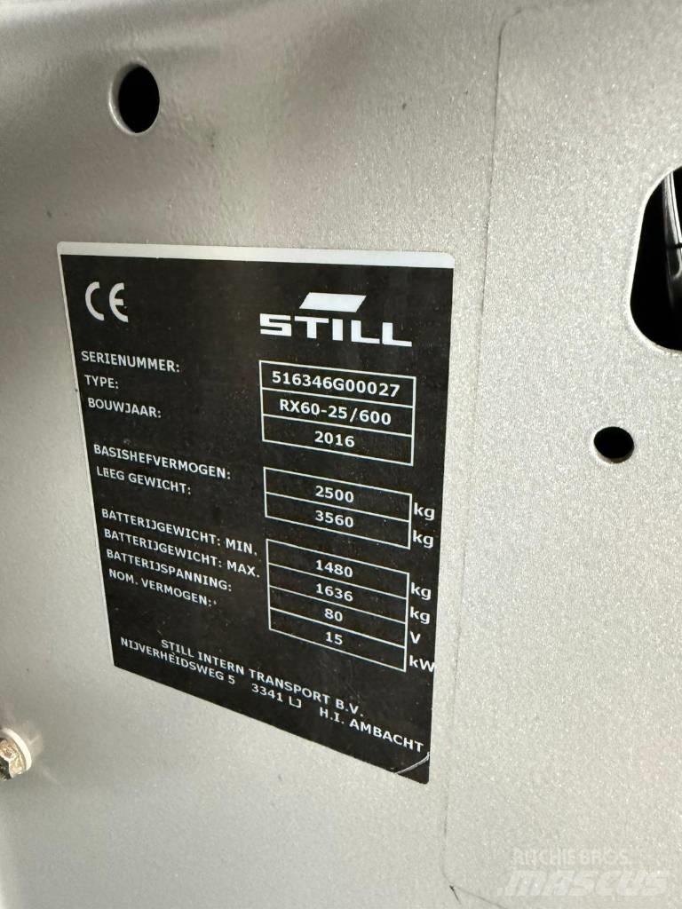Still RX60-25 Elektrikli forkliftler
