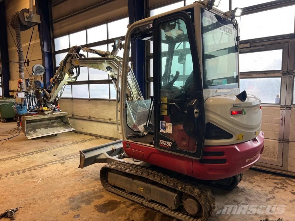 Takeuchi TB 230 Mini ekskavatörler, 7 tona dek