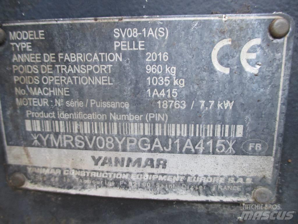 Yanmar SV 08-1 A Mini ekskavatörler, 7 tona dek