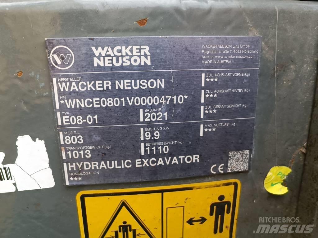 Wacker Neuson 803 Paletli ekskavatörler