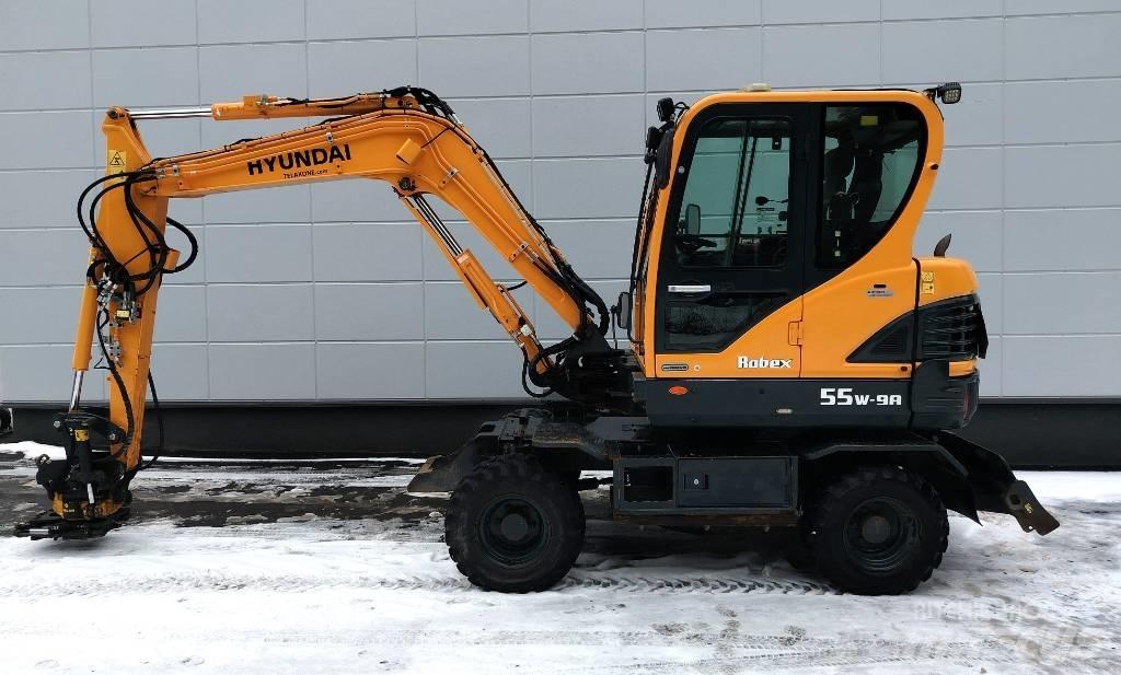 Hyundai 55W-9a Lastik tekerli ekskavatörler